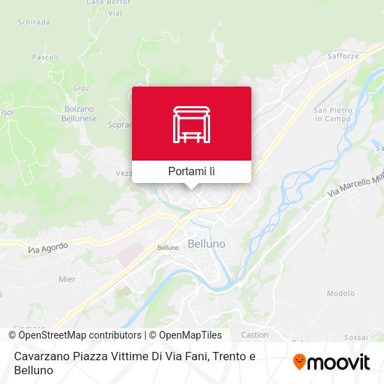 Mappa Cavarzano Piazza Vittime Di Via Fani