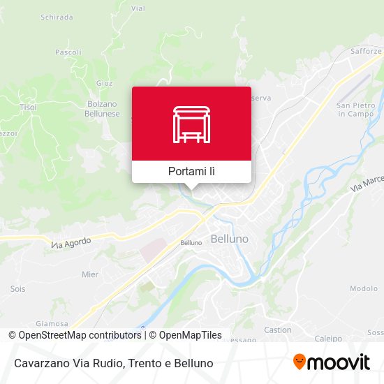 Mappa Cavarzano Via Rudio