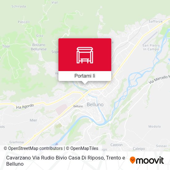 Mappa Cavarzano Via Rudio Bivio Casa Di Riposo