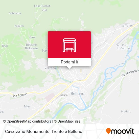 Mappa Cavarzano Monumento