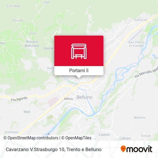 Mappa Cavarzano V.Strasburgo 10