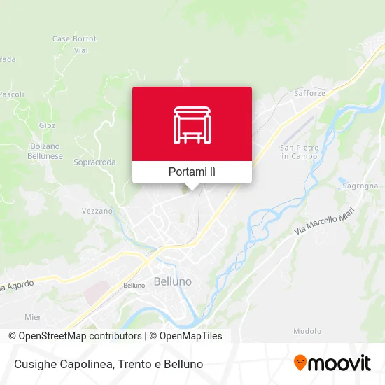 Mappa Cusighe Capolinea