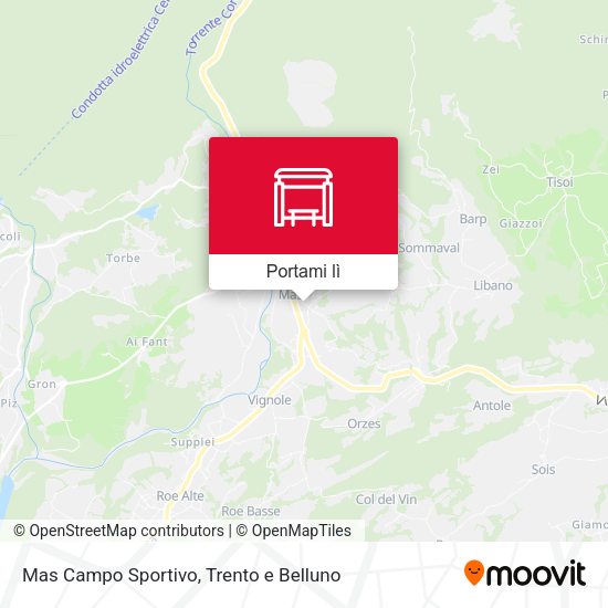Mappa Mas Campo Sportivo