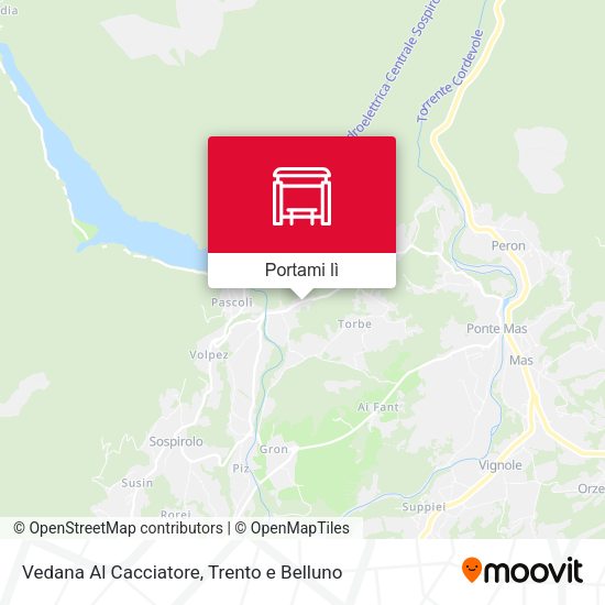 Mappa Vedana Al Cacciatore