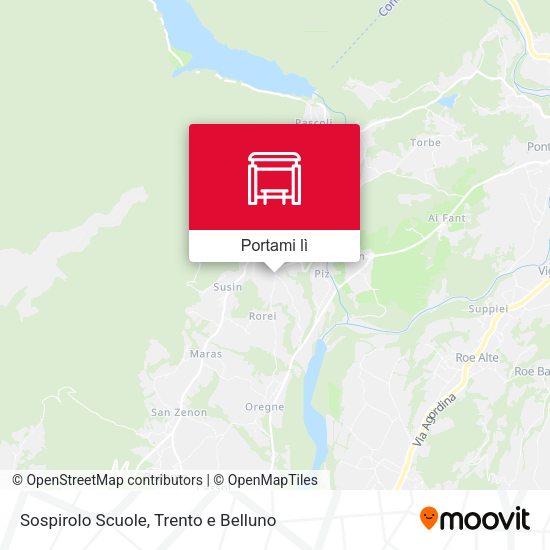 Mappa Sospirolo Scuole