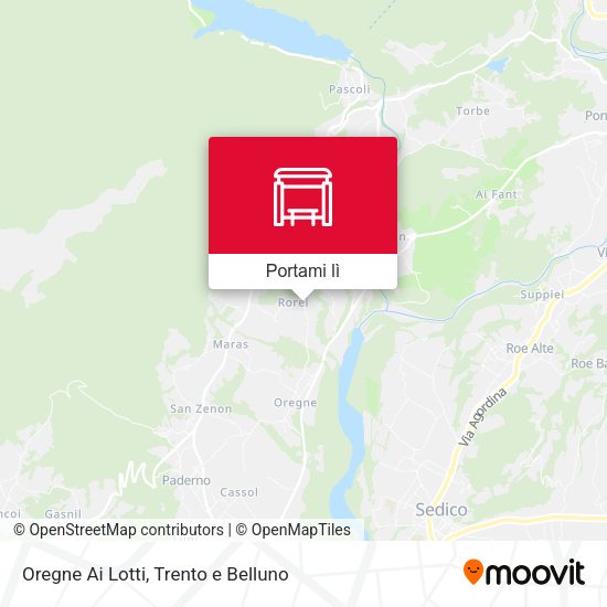 Mappa Oregne Ai Lotti