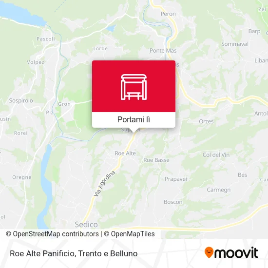 Mappa Roe Alte Panificio