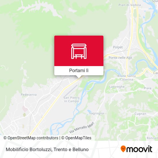Mappa Mobilificio Bortoluzzi