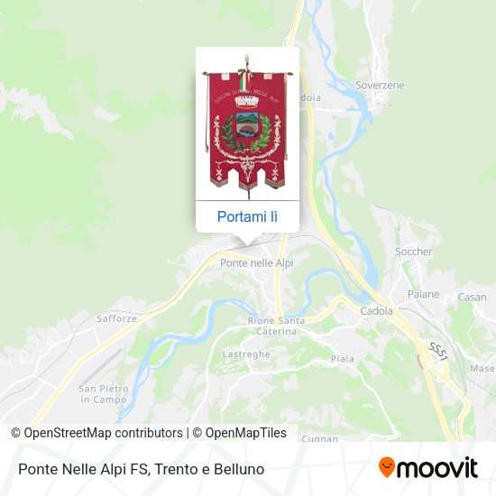 Mappa Ponte Nelle Alpi FS