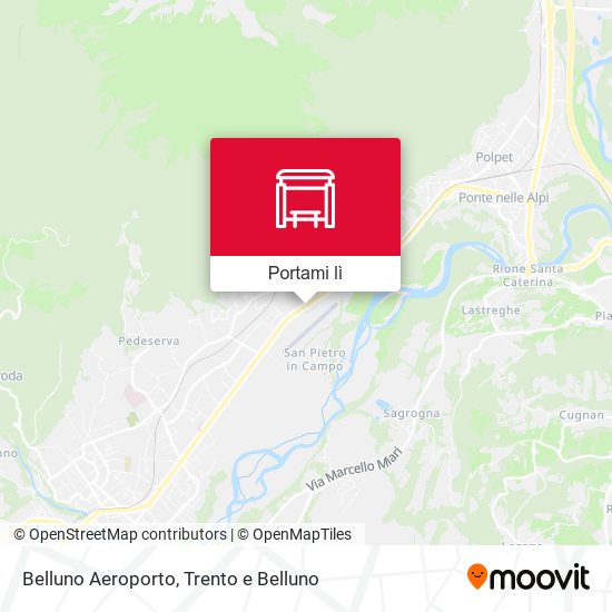 Mappa Belluno Aeroporto