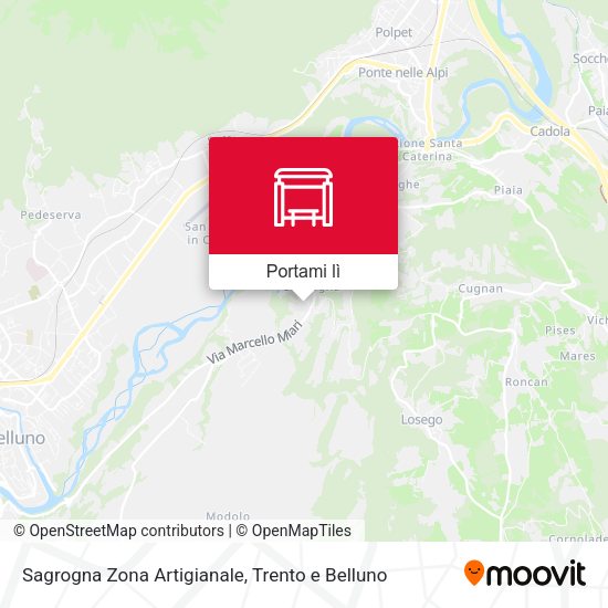 Mappa Sagrogna Zona Artigianale
