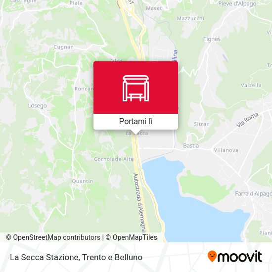 Mappa La Secca Stazione