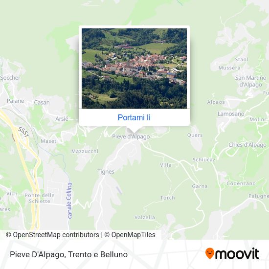 Mappa Pieve D'Alpago