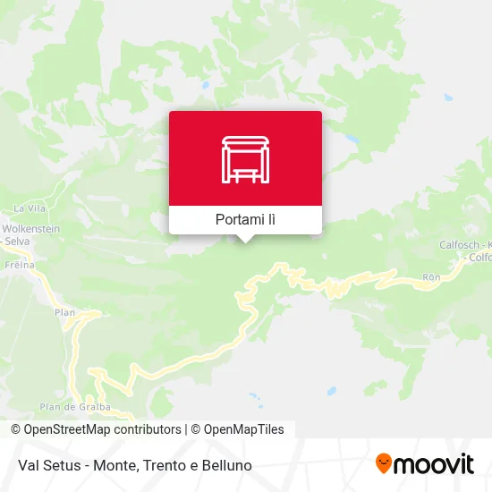 Mappa Val Setus - Monte
