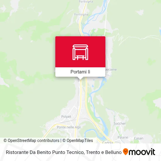 Mappa Ristorante Da Benito Punto Tecnico