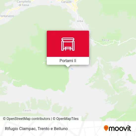 Mappa Rifugio Ciampac