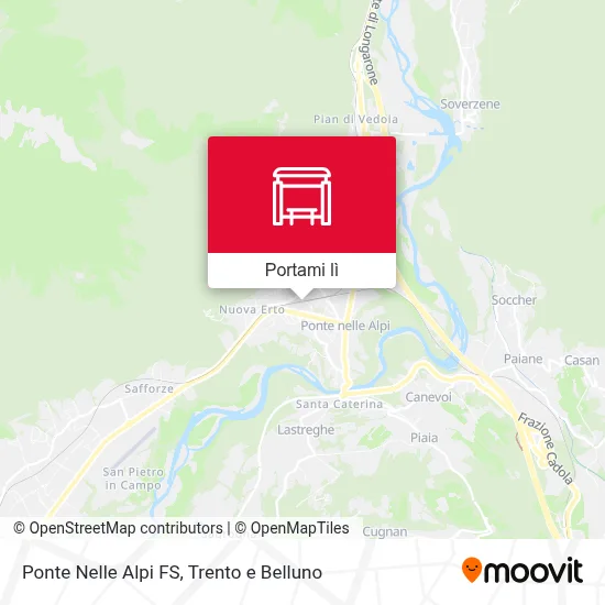 Mappa Ponte Nelle Alpi FS