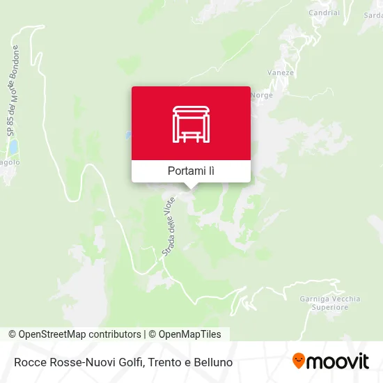 Mappa Rocce Rosse-Nuovi Golfi