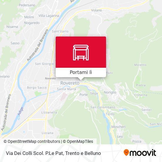 Mappa Via Dei Colli Scol. P.Le Pat