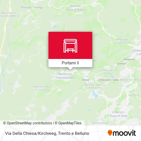 Mappa Via Della Chiesa/Kirchweg