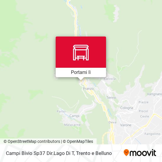 Mappa Campi Bivio Sp37 Dir.Lago Di T