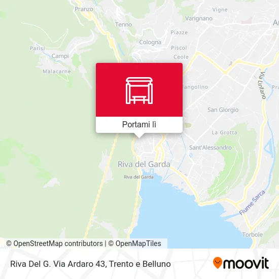 Mappa Riva Del G. Via Ardaro 43