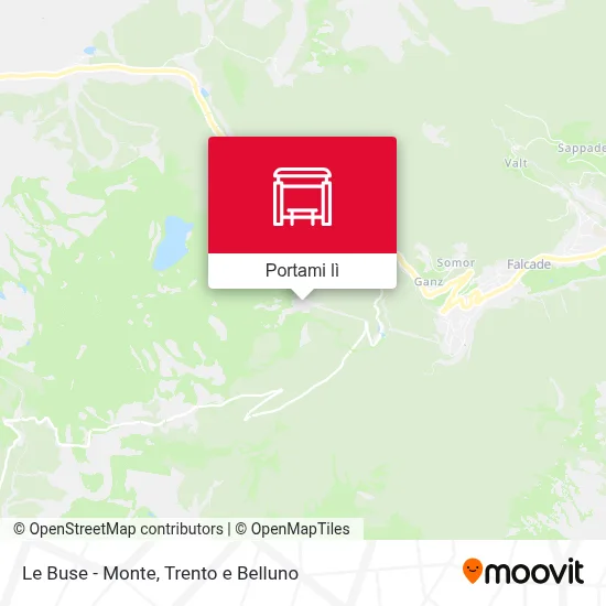 Mappa Le Buse - Monte
