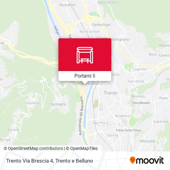 Mappa Trento Via Brescia 4