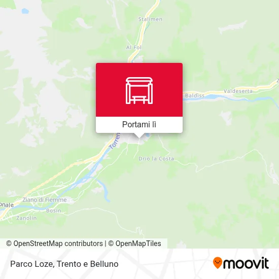 Mappa Parco Loze