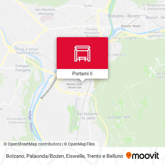 Mappa Bolzano, Palaonda / Bozen, Eiswelle