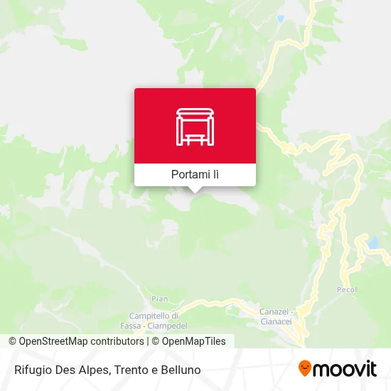 Mappa Rifugio Des Alpes