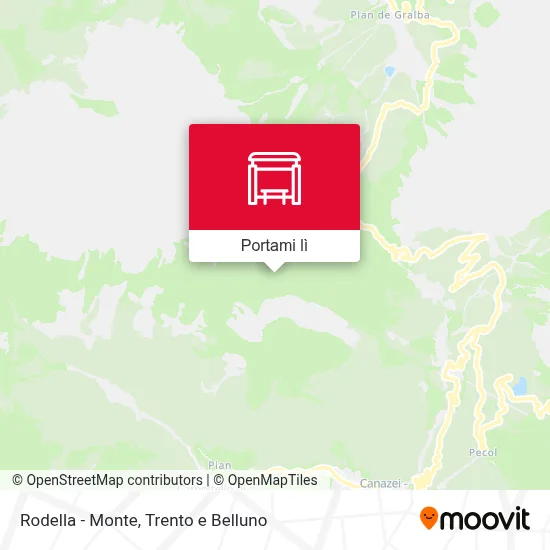 Mappa Rodella - Monte