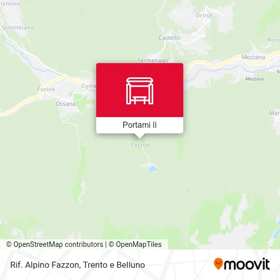 Mappa Rif. Alpino Fazzon