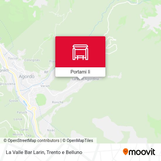 Mappa La Valle Bar Larin
