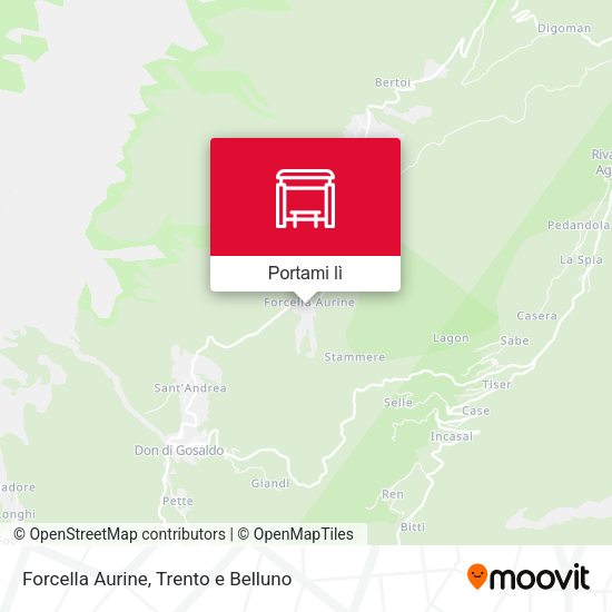 Mappa Forcella Aurine