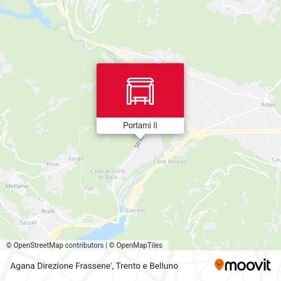 Mappa Agana Direzione Frassene'