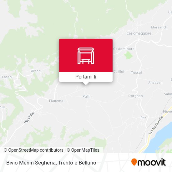 Mappa Bivio Menin Segheria