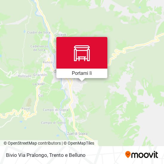 Mappa Bivio Via Pralongo