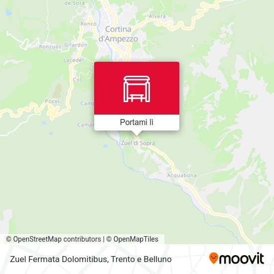 Mappa Zuel Fermata Dolomitibus