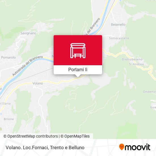 Mappa Volano. Loc.Fornaci