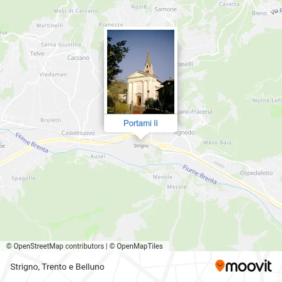 Mappa Strigno