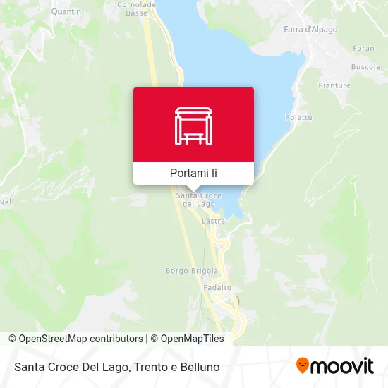 Mappa Santa Croce Del Lago