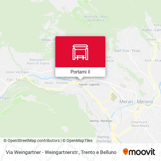 Mappa Via Weingartner - Weingartnerstr.