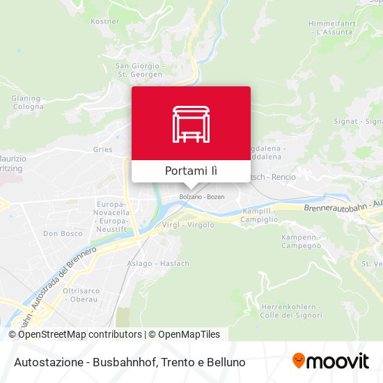 Mappa Autostazione - Busbahnhof