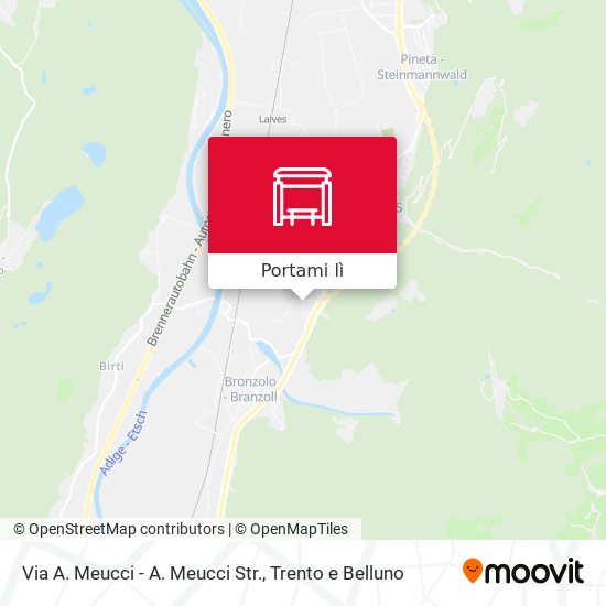 Mappa Via A. Meucci - A. Meucci Str.