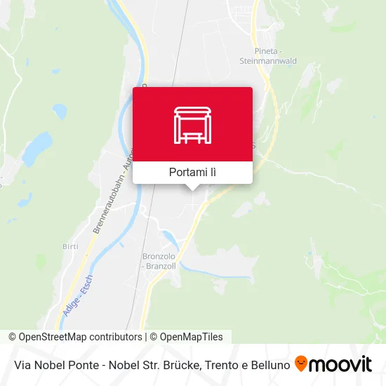 Mappa Via Nobel Ponte - Nobel Str. Brücke