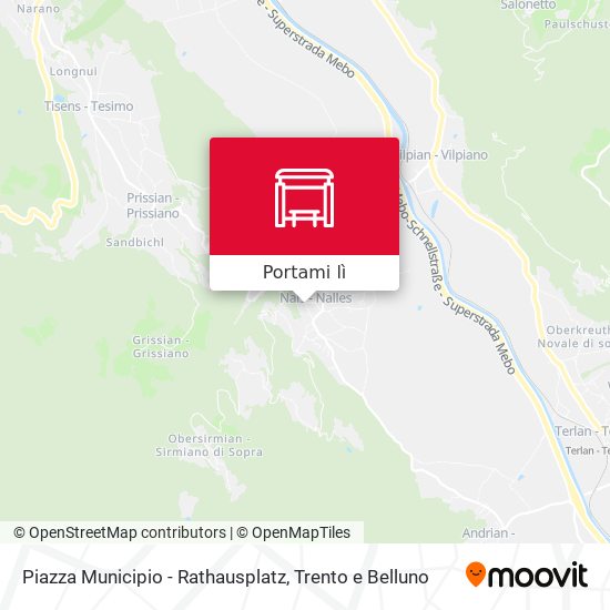 Mappa Piazza Municipio - Rathausplatz