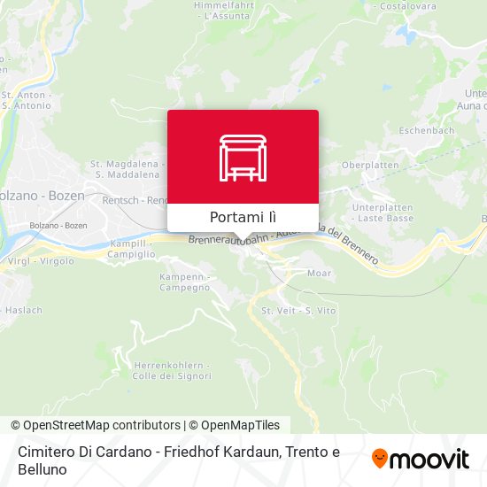 Mappa Cimitero Di Cardano - Friedhof Kardaun