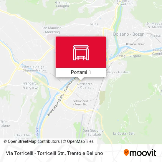 Mappa Via Torricelli - Torricelli Str.