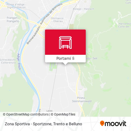 Mappa Zona Sportiva - Sportzone